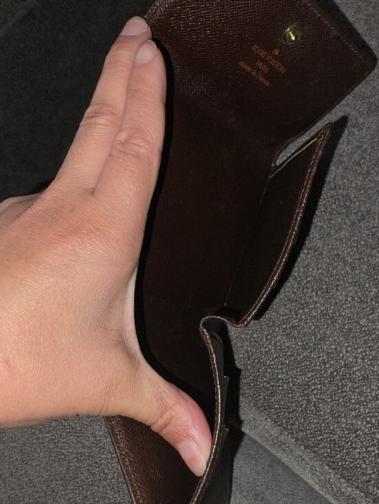 Louis Vuitton | Bags | Authentic Louis Vuitton Damier Ebene  Louis Vuitton Damier Ebene Brown and Tan Small Wallet